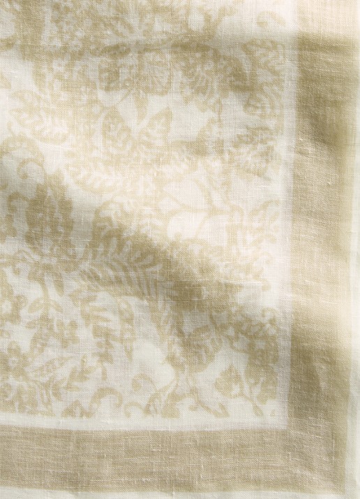 Marc O'Polo Sjaal met bloemenprint - detail 3 beige