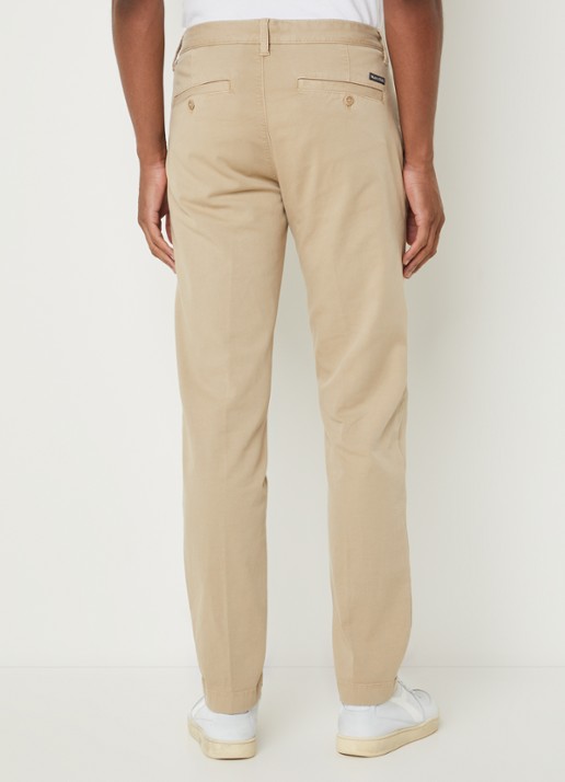 Marc O'Polo Stig shaped fit chino met stretch - achterkant 3 pure cashmere-111 / beige