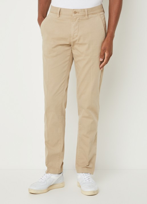 Marc O'Polo Stig shaped fit chino met stretch - detail pure cashmere-111 / beige