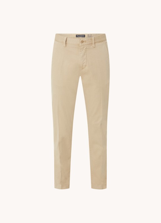 Marc O'Polo Stig shaped fit chino met stretch - voorkant 4 pure cashmere-111 / beige