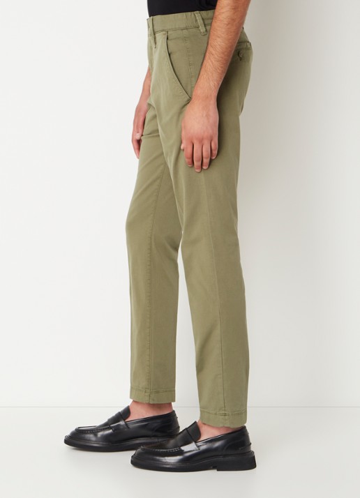 Marc O'Polo Stig shaped fit chino met stretch - detail 3 groen