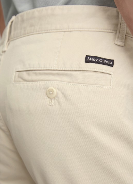 Marc O'Polo Stig shaped fit chino met stretch - detail 3 lichtgrijs