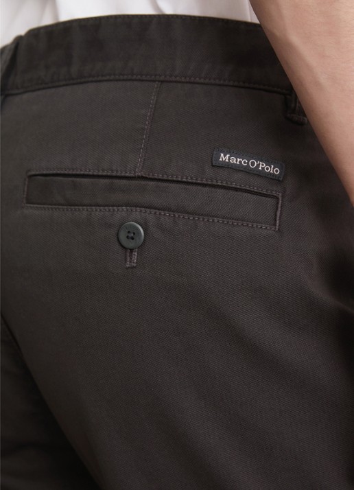 Marc O'Polo Stig shaped fit chino met stretch - detail 2 donkergrijs