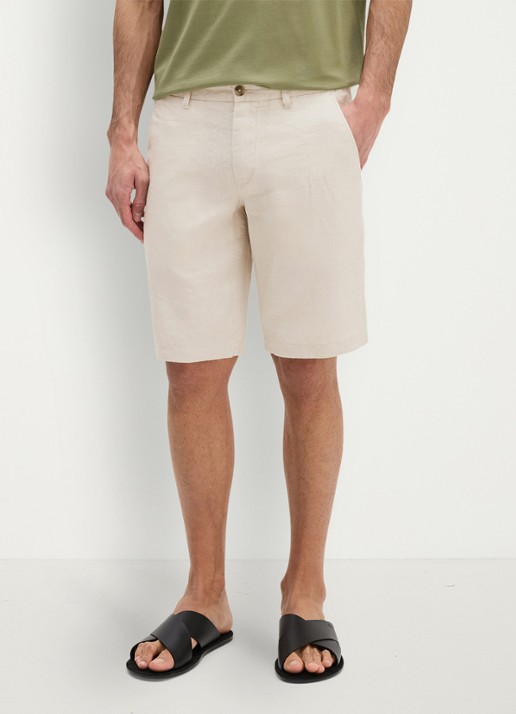 Marc O'Polo Straight fit korte broek van linnen