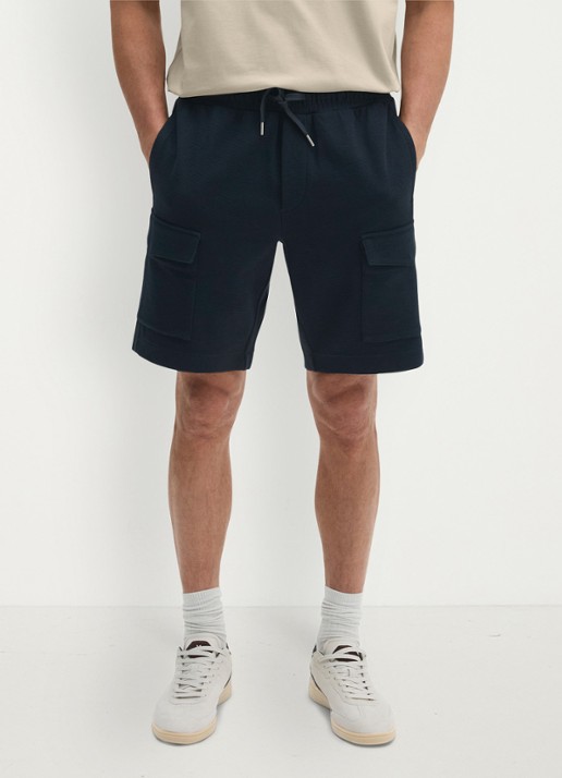Marc O'Polo Straight fit korte joggingbroek met trekkoord