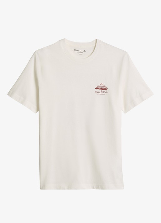 Marc O'Polo T-shirt met logo- en backprint