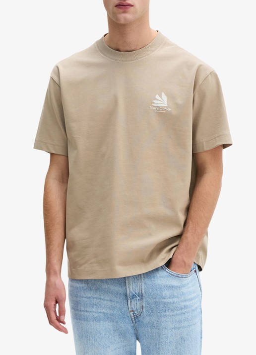 Marc O'Polo T-shirt met logo- en backprint - detail 4 charleston gray/2124