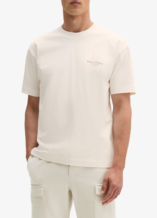Marc O'Polo T-shirt met logo- en backprint