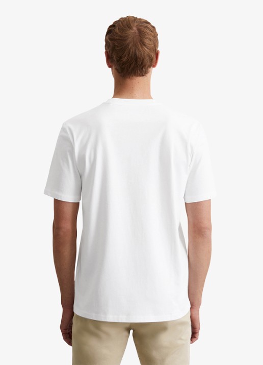 Marc O'Polo T-shirt met logo - achterkant wit