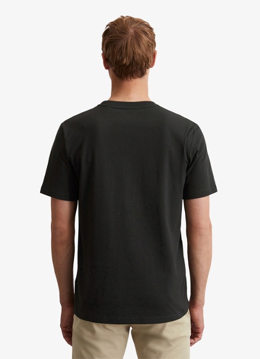 Marc O'Polo T-shirt met logo - achterkant 2 zwart
