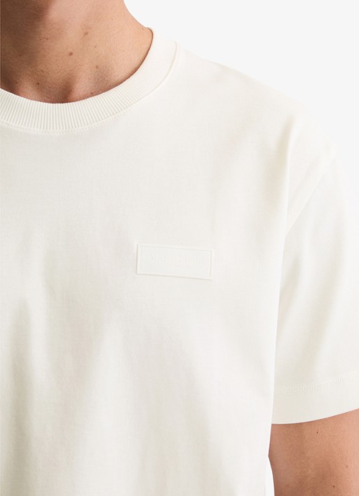 Marc O'Polo T-shirt met logo - detail 5 wit