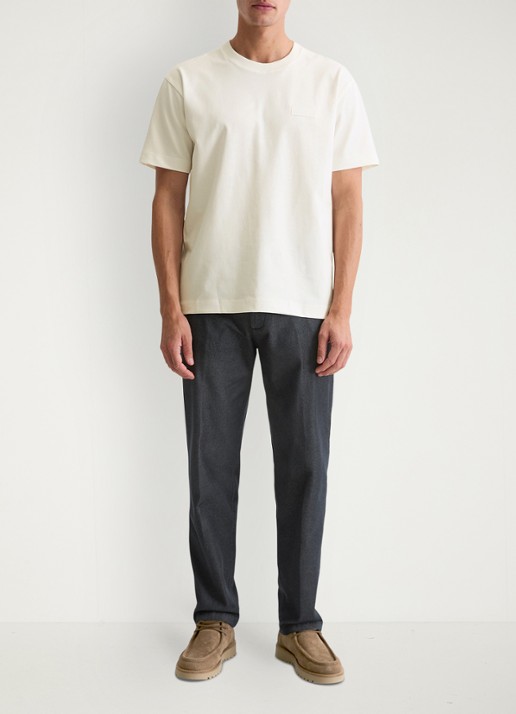 Marc O'Polo T-shirt met logo - voorkant 3 wit