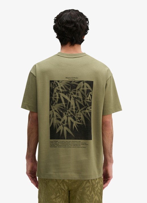 Marc O'Polo T-shirt met logoprint - achterkant fresh seaweed-2945 / groen