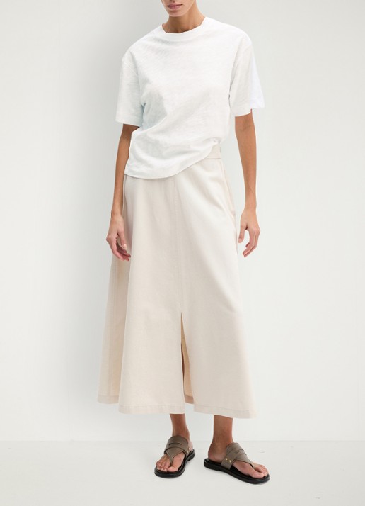 Marc O'Polo T-shirt met ronde hals - voorkant 4 wit