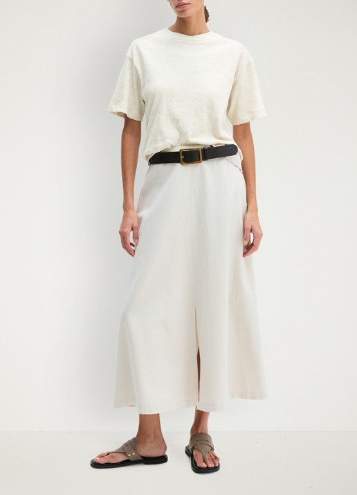 Marc O'Polo T-shirt met ronde hals - voorkant 3 beige