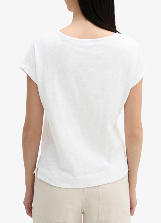 Marc O'Polo T-shirt met ronde hals - achterkant wit