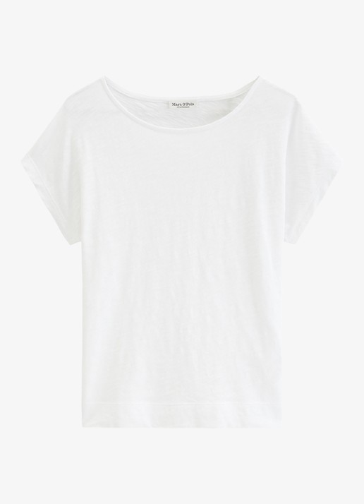 Marc O'Polo T-shirt met ronde hals - voorkant 3 wit