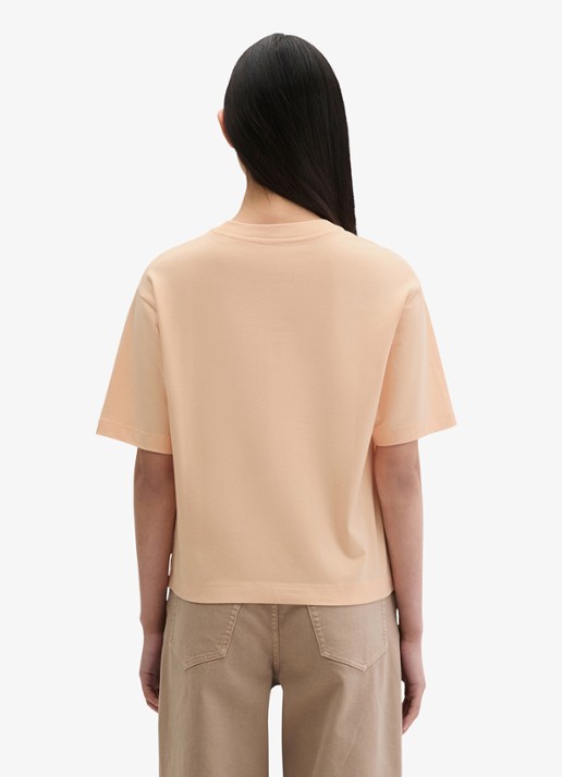 Marc O'Polo T-shirt met ronde hals - achterkant soft peach-9706 / roze