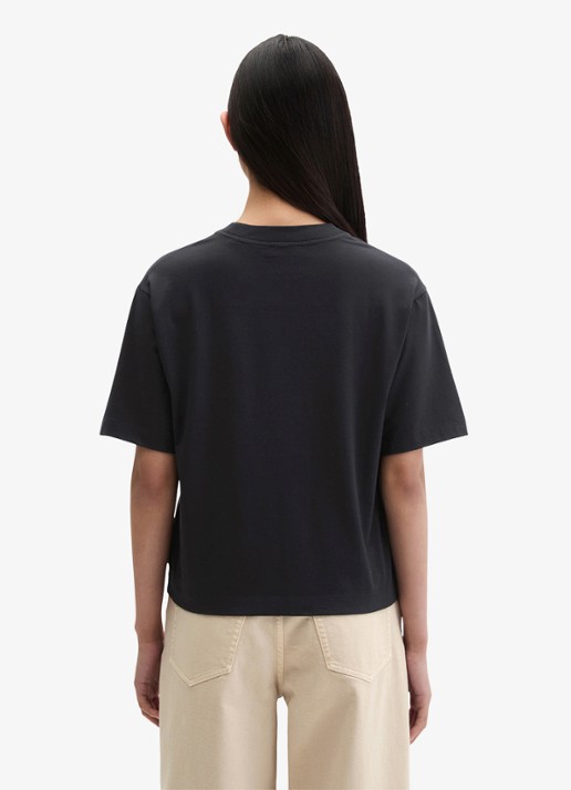 Marc O'Polo T-shirt met ronde hals - achterkant 3 deep night blue-4300 / blauw