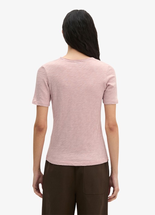 Marc O'Polo T-shirt met ronde hals - achterkant 5 mild rose / paars