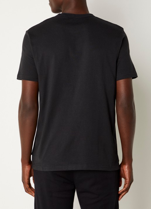 Marc O'Polo T-shirt met ronde hals - achterkant zwart