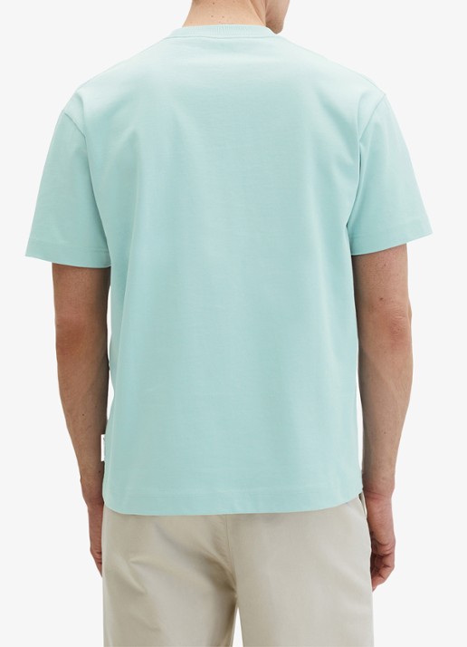 Marc O'Polo T-shirt met ronde hals - achterkant blauw