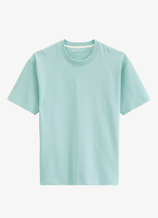 Marc O'Polo T-shirt met ronde hals - voorkant 4 blauw