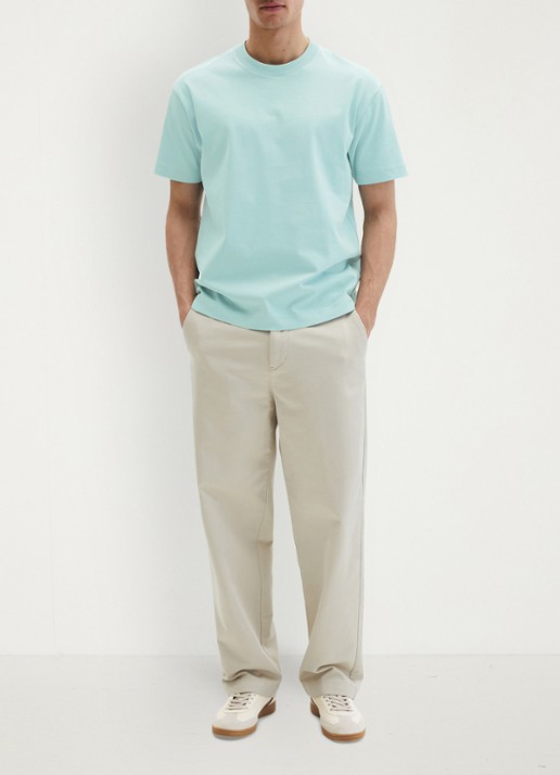 Marc O'Polo T-shirt met ronde hals - voorkant 5 blauw