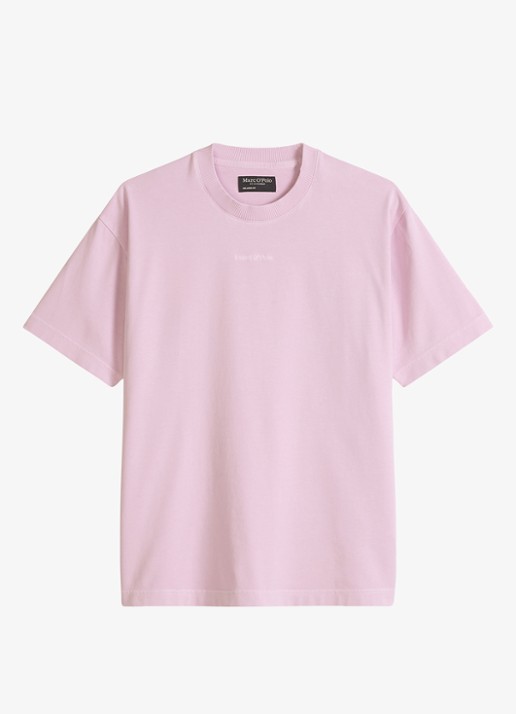 Marc O'Polo T-shirt met ronde hals - voorkant 4 lichtroze