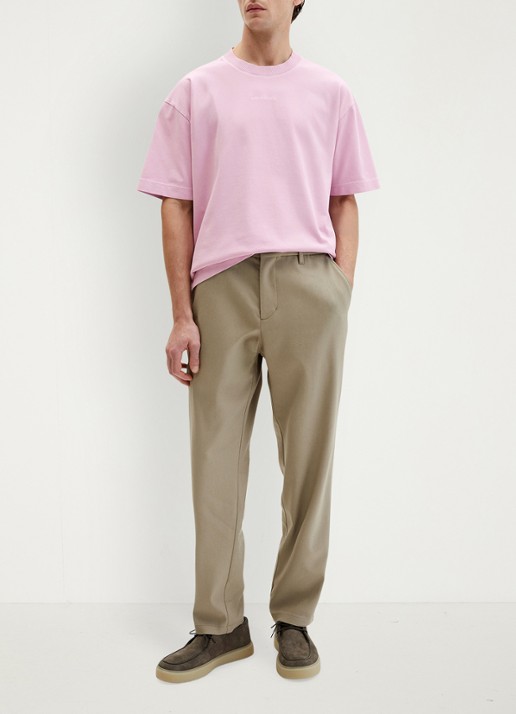 Marc O'Polo T-shirt met ronde hals - voorkant 5 lichtroze