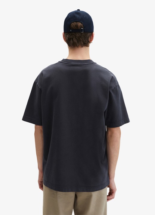 Marc O'Polo T-shirt met ronde hals - achterkant donkerblauw