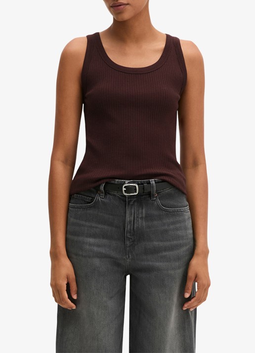 Marc O'Polo Tanktop met ribstructuur
