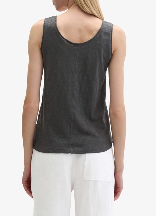 Marc O'Polo Tanktop met ronde hals - achterkant oxide grey-0364 / grijs