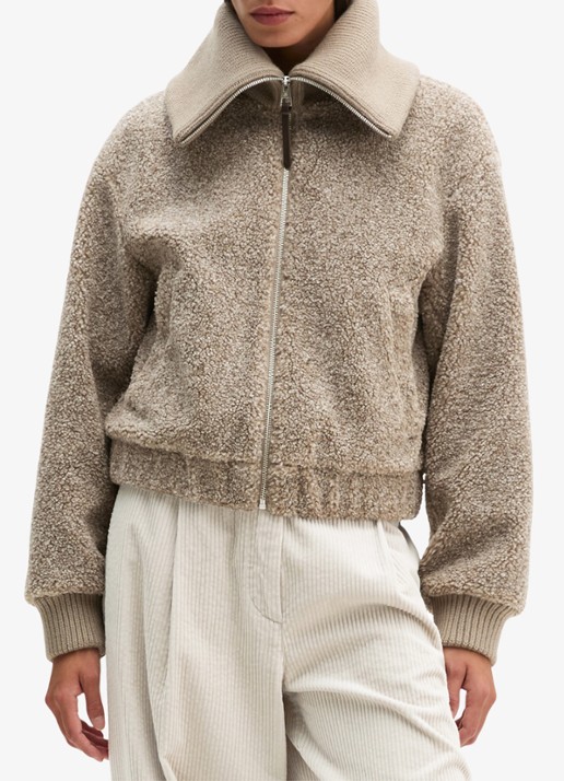 Marc O'Polo Teddy jas met logo