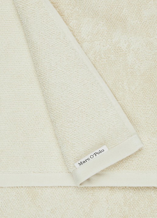 Marc O'Polo Timeless handdoek van  katoen badstof - achterkant 4 gebroken wit