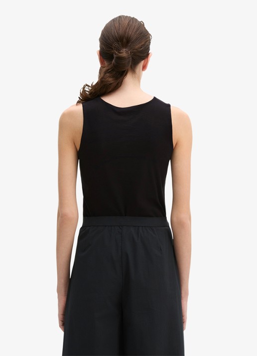 Marc O'Polo Top met V-hals - achterkant 3 black / zwart
