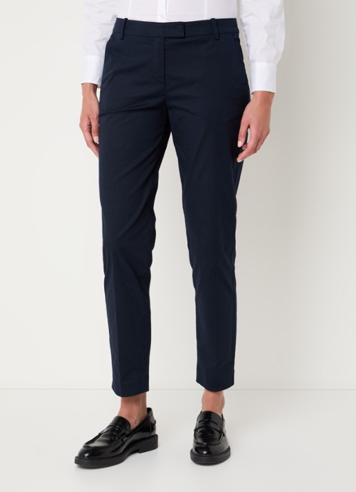 Marc O'Polo Torne mid waist slim fit chino met steekzakken