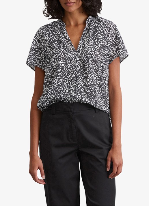 Marc O'Polo Tuniek met print - detail 3 zwart