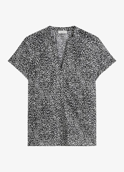Marc O'Polo Tuniek met print - voorkant zwart