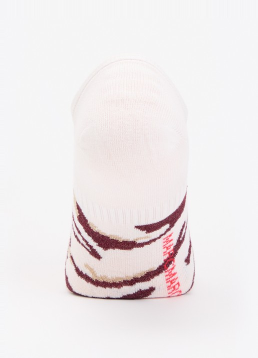 MarcMarcs Bridget kousenvoetjes in katoenblend met glitter in 2-pack - voorkant 3 bordeauxrood