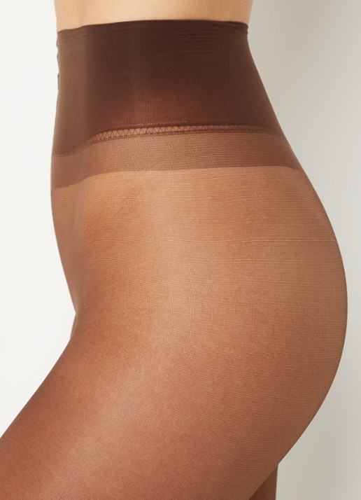 MarcMarcs Comfort Band panty in 20 denier - detail 4 donkerbruin