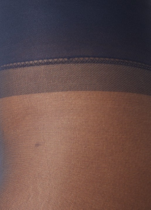 MarcMarcs Comfort panty in 40 denier met zijdeglans - detail 3 donkerblauw