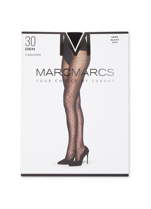 MarcMarcs Confetti panty in 30 denier met stippenprint