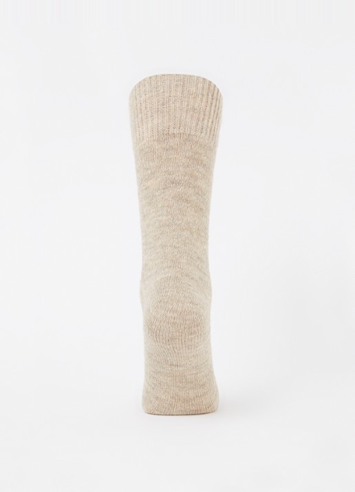 MarcMarcs Ellen sokken in wolblend - voorkant 3 beige