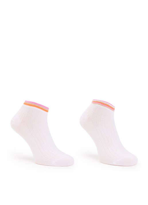 MarcMarcs Felice sneakersokken in katoenblend met glitter in 2-pack