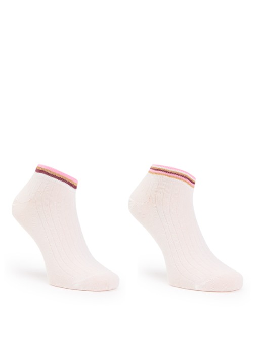 MarcMarcs Felice sneakersokken in katoenblend met glitter in 2-pack