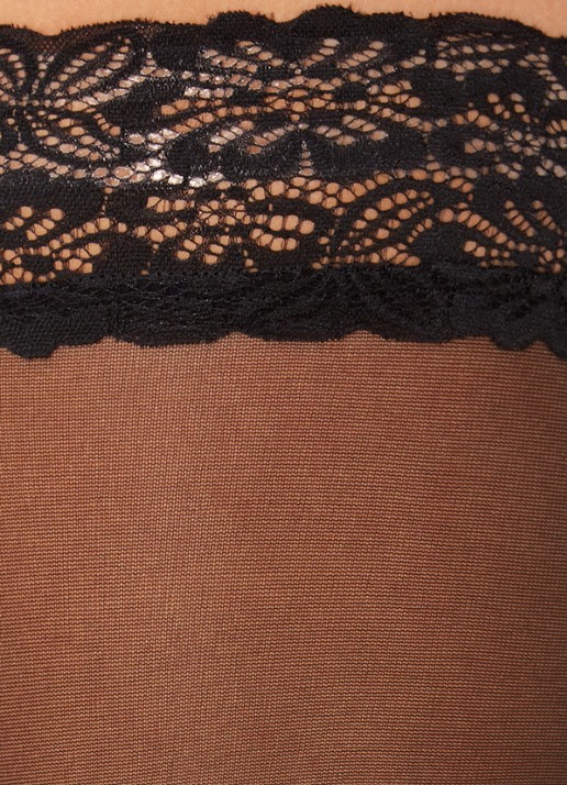 MarcMarcs Hold-ups in 20 denier met kant - detail 3 zwart