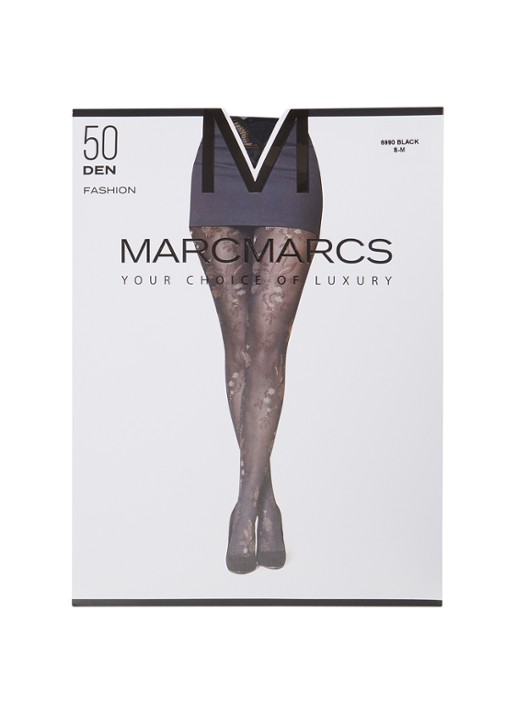 MarcMarcs Jolie panty met bloemenprint in 50 denier
