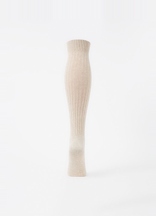 MarcMarcs Kniekousen in kasjmierblend - voorkant 2 beige