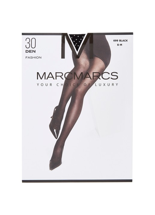 MarcMarcs Panty met steentjes in 30 denier